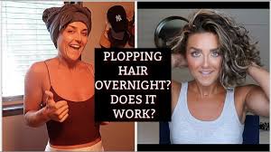 How I Plop My Curly Hair Overnight Easy Youtube In 2020 Plopping Curly Hair Curly Hair Overnight Hair Plopping