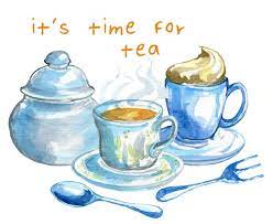 Tea time clipart clip art embed this art into your website Watercolor Clipart Set Tea Time By Swiejko Thehungryjpeg Com