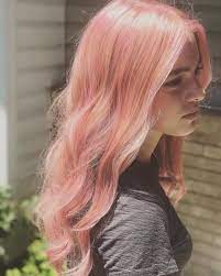 pink hair with strawberry blonde streaks rosa blonde haare lange rosa haare gefarbte haarspitzen