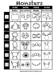 Monster Crafts Activities Monster Drawing Art Lessons Art Classroom