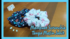 ️watch in hd ️hello everyone! Diy Scrunchie Tanpa Mesin Jahit How To Make A Scrunchie Hand Sew Youtube