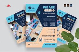 Join our team minimalist poster template, looking for talents advertising, open recruitment creative ad. Advertising Agency Job Hiring Flyer Flyer Poster Templates Free Psd Templates