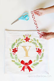 What christmas pillow designs are available? Diy Personalized Farmhouse Christmas Pillow With Cricut Maker A Piece Of Rainbow
