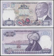 World Currency Paper Money Collectors Turkish Lira Bank Notes Banknotes Money