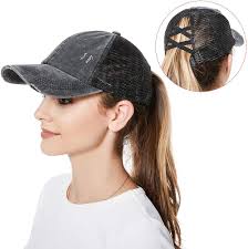 Amazon.com: Gorra de béisbol para mujer, diseño de cola de caballo  envejecida, con diseño de cola de caballo, NEGRO (MESH-BLACK), : Ropa,  Zapatos y Joyería