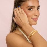 Madeleine Hand Chain Crystal & Gold