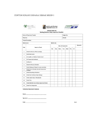 4.2 penyelenggaraan komputer penyelenggaraan komputer secara. Contoh Borang Senarai Semak Mesin 1 Doc