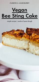 Vegan Bienenstich Bee Sting Cake Rezept Rezepte Bienenstich Rezept Bienenstich
