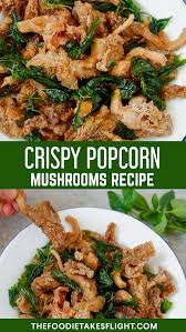 Taiwanese Style Popcorn Mushrooms Vegan Gluten Free Recipe Recipe Recipes Stuffed Mushrooms Vegan Gluten Free Recipes