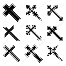 Pin On Line Drawings For Embroidery Crosses Christian Catholic Symbols