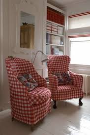 Red Gingham Chairs Wish I Could Find One Home Interior Design Furniture
