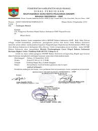 Dalam kali ini saya mencoba merangkai sebuah contoh surat undangan tahlil atau yasinan. Surat Undangan Pengawas Tm 4 Mapel B Indonesia Smp