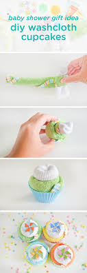 These are great for baby shower table centerpieces or for small baby gifts! Baby Washcloth Cupcakes Tutorial Project Nursery Diy Baby Shower Gifts Newborn Shower Gifts Baby Shower Gift Homemade