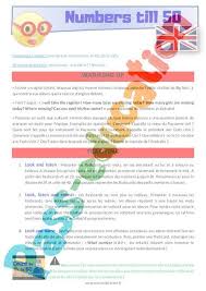 Des fiches toutes simples avec à chaque fois l'enregistrement du mot, un dessin explicatif et un test pour voir ce que vous avez mémorisé. Numbers Till 50 Ce1 Ce2 Anglais Lexique Sequence Complete Cycle 2 Par Pass Education Fr Jenseigne Fr