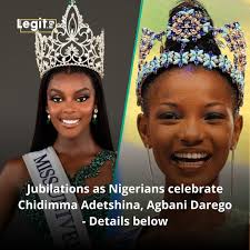 Nigerians have massively reacted to the comparison between Miss Universe's  first runner-up, Chidimma Adetshina, and Agbani Darego. Full details are in  the comments. Photo: Instagram/ chichi_vanessa, barristerstreet.
