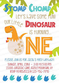 3rd Birthday Invitation Text Message Dinosaur First Birthday Invitation Dinosaur Invitation Baby Dinosaur First Birthday 1st Birthday Invitations First Birthdays