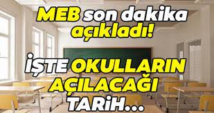 2020 yazın okullar olacak mı? Son Dakika Okullar Ne Zaman Acilacak Meb Genelgeyi Gonderdi Iste Tarih Son Dakika Haberler