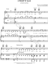 I Won T Say I M In Love From Walt Disney S Hercules Sheet Music In C Major Transposable Download Print Disney Sheet Music Piano Sheet Music Clarinet Sheet Music
