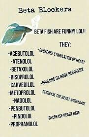 Beta Blockers Note To Future Lexi Look At This Before Thursday This Will Be On The Exam Love Past Lexi Pharmacology Nursing Nursing School Nurse