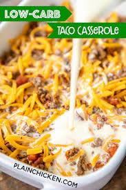 Low Carb Taco Casserole Low Carb Tacos Keto Recipes Easy Low Carb Casseroles