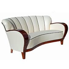 An Art Deco Curved Walnut Sofa Circa 1930s 1stdibs Com Art Deco Sofa Art Deco Interior Deco Furniture