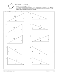 Simultaneously, the hypotenuse leg theorem is true for the right triangles only because. Pythagorean Worksheet 1