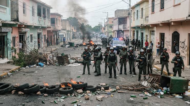 Así se desarrolla Navarrete bajo vigilancia policial en medio de paro de 48 horas; destruyen decenas de contadores - Eco del Pueblo | Periódico Digital, RD, USA