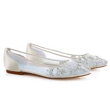 Crystal Embellished Ivory Wedding Flats In 2020 Wedding Flats Gold Wedding Shoes Wedding Shoes Flats
