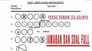 Kunci jawaban brain out level 195 jawabannya 97. Soal Dan Jawaban Psikotes Test Army Alpha Youtube