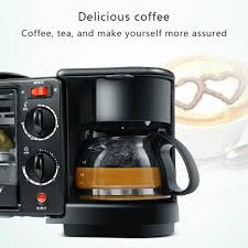 Spare parts for coffee machines and grinders. Sunsky 3 In 1 Electric Breakfast Machine Multifunction Coffee Maker Frying Pan Mini Oven Household Bread Pizza Oven Black