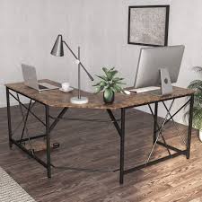 One of the most comfortable corner desk options on the market, the mr. Mr Ironstone L Shaped Desk 59 Inches