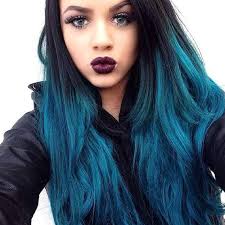 Amazon.com : Ombre Blue Green Mermaid Wigs for Women Girls Best Pastel  Black Green Wavy Natural Hairline Side Part Dark Roots 2Tone Handmade  Synthetic Lace Front Wigs Soft Glueless Hair Replacement Wigs