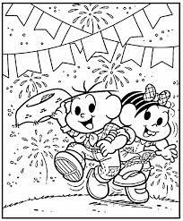 Olá leitores do escola educação! Desenho De Sao Joao Com A Monica E O Cebolinha Desenhos Para Colorir