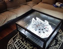 The lego table comes with. Lego Millennium Falcon Display Coffee Table Off 63