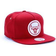Mitchell And Ness Chicago Bulls Snapback Red Black Skate Hats Snapback Hats Cool Hats
