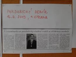 Pardubický golem kamil švrdlík (34) dostal v bekse novou roli. Pardubicky Denik Z Lucemburku Se Pardubicky Student Vratil S Medaili Gymnazium Pardubice Www Gypce Cz