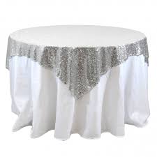 Sequin Table Overlay 72 25th Wedding Anniversary Party Sequin Table Silver Wedding Anniversary