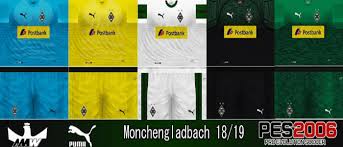 Esta página ofrece un repaso completo a todos los partidos ya jugados y finalizados en la temporada, así como el balance del equipo m'gladbach ii durante la temporada 19/20. Pes 6 Kits Borussia Monchengladbach Season 2018 2019 Kazemario Evolution