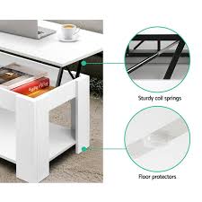 Practical use as a laptop table or even for tv dinners. Lift Up Top Coffee Table Tea Side Interior Storage Space Shelf White Buy Coffee Tables 9350062144978