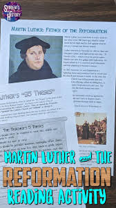 Martin Luther Reading And Common Core Worksheet World History Lessons History Lessons World History Teaching
