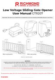 Since the alarm was set when someone tried to open it manually, some of the mechanical parts or electronics might have been damaged. Richmond Gtr207 User Manual Pdf Download Manualslib