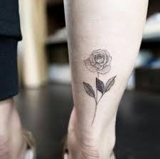 Rose Back Of Leg Ankle Tattoos For Women Ankle Tattoo Tattoos For Women