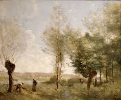Souvenir De Coubron 1872 Corot Musee Des Beaux Arts De Budapest Peinture Paysage Les Arts Comment Peindre