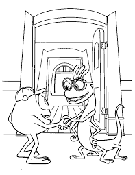 Color sulley finds boo or one of the other monsters, inc. Mike Wazowski Coloring Pages Coloring Home