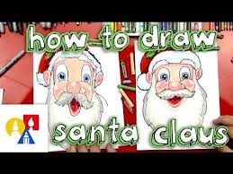 Follow Our Short Simple Steps To Learn How To Draw Santa Claus S Face Our Steps Are Paced Just Right For Kids To How To Draw Santa Art For Kids Hub