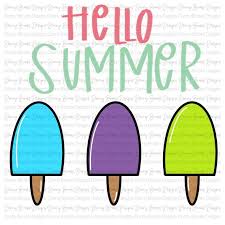 Hello Summer Door Hanger Template Digital Download