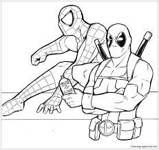 Maybe you would like to learn more about one of these? Deadpool And Spiderman Coloring Pages Deadpool Coloring Pages Coloring Pages For Kids And Adults