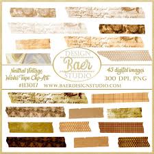 Digital Washi Tape Vintage Washi Tape Png Washi Tape Brown Etsy In 2020 Washi Tape Washi Digital Scrapbook Paper