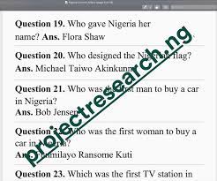 From tricky riddles to u.s. Current Affairs In Nigeria Quiz Questions And Answers Pdf Download Education Nigeria