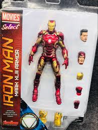 This suit used nanotech, but at least it didn't look fake. Original Marvel Select Avengers Ironman Mark 45 Super Hero Iron Man Action Figure Model Toys 18cm Super Heroes Galore